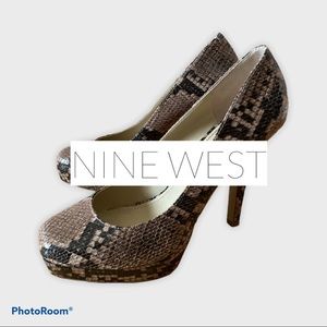 Nine West Snakeskin Heels
